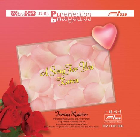 Jeremy Monteiro (geb. 1960): A Song For You Karen (UltraHD-CD), CD