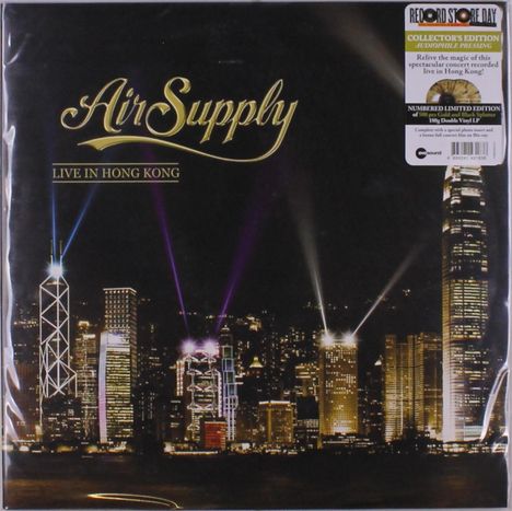 Air Supply: Live In Hong Kong 2013 (RSD) (180g) (Limited Numbered Edition) (Gold &amp; Black Splatter Vinyl), 2 LPs und 1 Blu-ray Disc