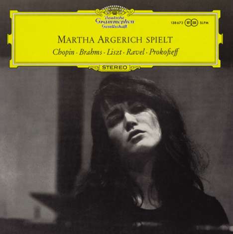 Martha Argerich spielt Chopin, Brahms, Liszt, Ravel, Prokofieff (120g), LP