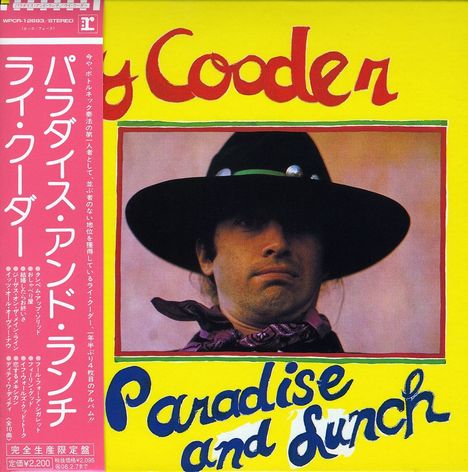 Ry Cooder: Paradise And Lunch (Ltd.Papersleeve), CD