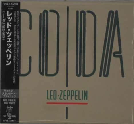 Led Zeppelin: Coda (2015 Reissue) (Digisleeve), CD