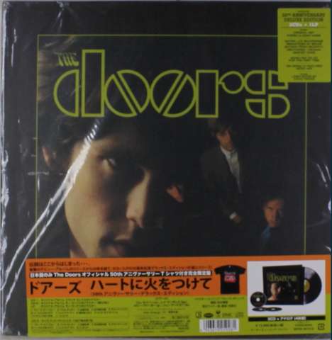 The Doors: The Doors (50th-Anniversary-Deluxe-Edition) (180g) (Limited-Edition), 1 LP, 3 CDs und 1 T-Shirt