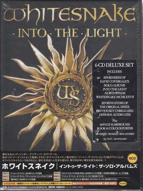 Whitesnake: Into The Light: The Solo Albums (Revisited, Remixed, Remastered), 6 CDs