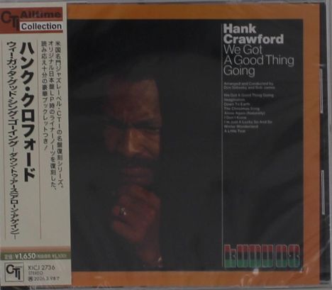 CD-Cover der "CTI Alltime Collection". Titel: Hank Crawford - We Got A Good Thing Going. Japanische Schriftzeichen links.