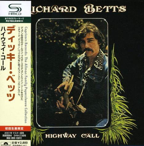 Richard Betts: Highway Call (Ltd. Paper.) (SHM-CD), CD