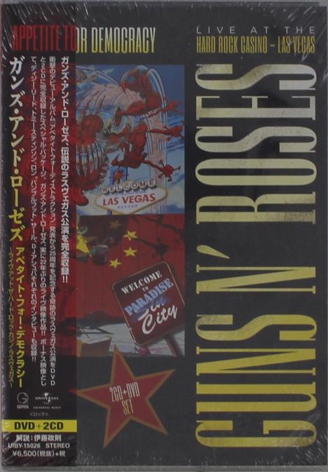 Guns N' Roses: Appetite For Democracy: Live At The Hard Rock Casino - Las Vegas, 2 CDs und 1 DVD