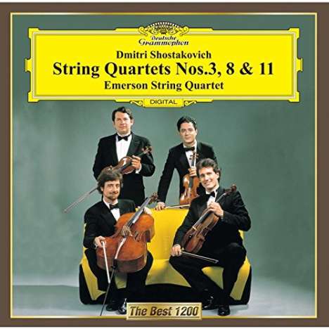 Dmitri Schostakowitsch (1906-1975): Streichquartette Nr.3,8,11, CD