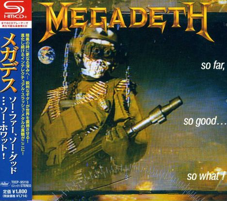 Megadeth: So Far, So Good...So What! (SHM-CD), CD