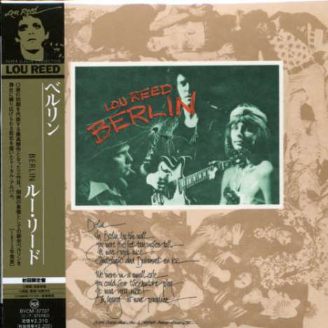 Lou Reed (1942-2013): Berlin (Limited Papersleeve), CD