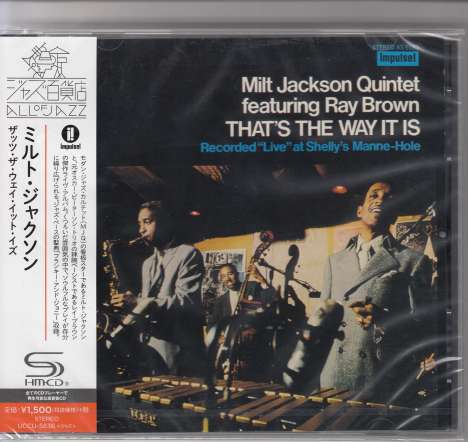 Milt Jackson (1923-1999): That's The Way It Is: Live (SHM-CD), CD