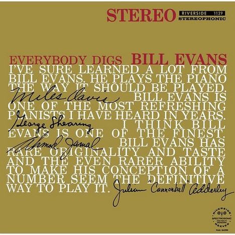 Bill Evans (Piano) (1929-1980): Everybody Digs Bill Evans (SHM-CD), CD