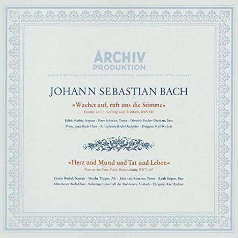 Johann Sebastian Bach (1685-1750): Kantaten BWV 140 &amp; 147 (SHM-SACD), Super Audio CD Non-Hybrid