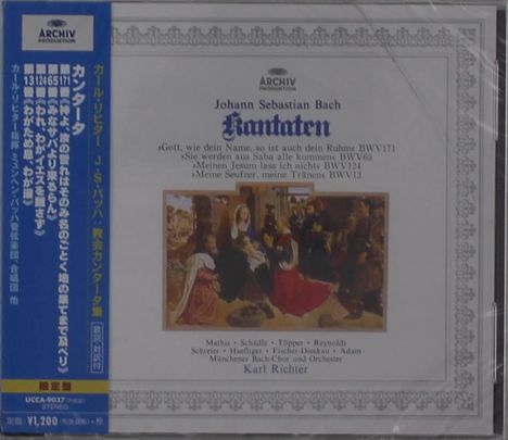 Johann Sebastian Bach (1685-1750): Kantaten BWV 13,65,124,171, CD