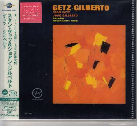 Stan Getz &amp; João Gilberto: Getz / Gilberto (UHQ-CD/MQA-CD) (Reissue) (Limited-Edition), CD