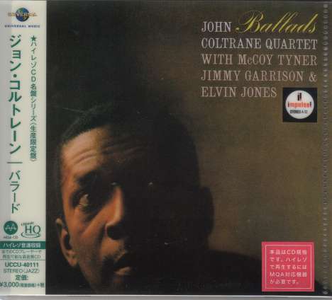 John Coltrane (1926-1967): Ballads (UHQ-CD/MQA-CD) (Limited Edition), CD