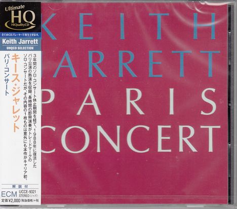 Keith Jarrett (geb. 1945): Paris Concert (UHQCD), CD