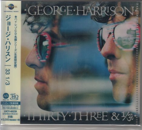 George Harrison (1943-2001): Thirty Three &amp; 1/3 (UHQCD/MQA-CD) (Reissue) (Limited-Edition), CD