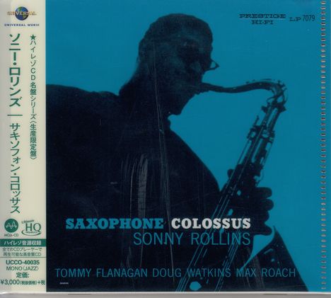 Sonny Rollins (geb. 1930): Saxophone Colossus (UHQCD/MQA-CD) (Reissue) (Limited-Edition), CD