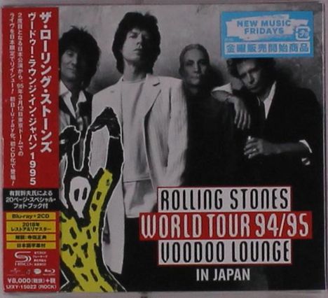 The Rolling Stones: Rolling Stones World Tour 94/95 Voodoo Lounge In Japan (Blu-ray + 2 SHM-CD + Photobook) (Digipack), 1 Blu-ray Disc und 2 CDs