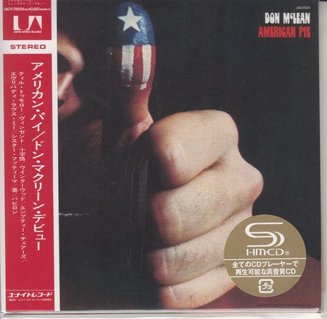 Don McLean: American Pie (+Bonus) (SHM-CD) (Papersleeve), CD