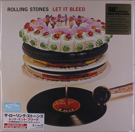 The Rolling Stones: Let It Bleed (50th Anniversary) (Limited Deluxe Box) (Non Japan-made Discs) (180g), 2 LPs, 2 Super Audio CDs, 1 Single 7" und 1 Buch