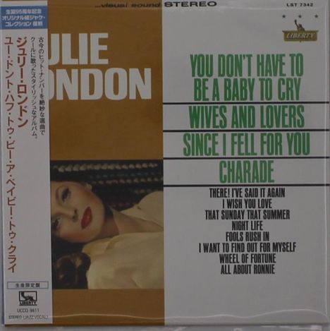 Julie London: You Don't Have To Be A Baby To Cry (Papersleeve), CD