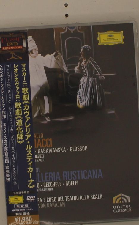 Pietro Mascagni (1863-1945): Cavalleria Rusticana, DVD