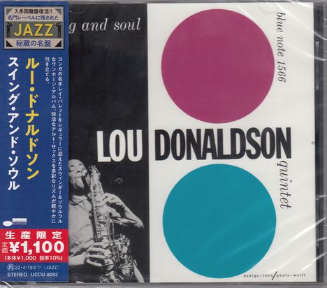 Lou Donaldson (geb. 1926): Swing And Soul, CD