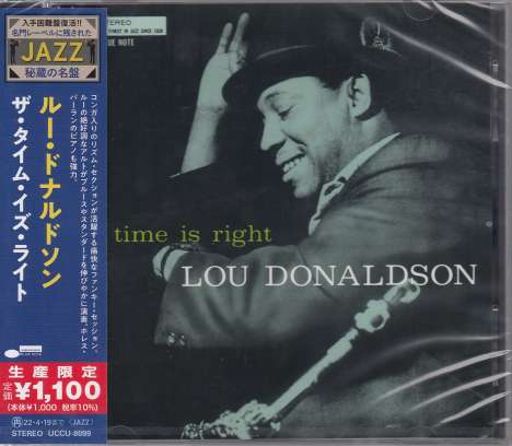 Lou Donaldson (geb. 1926): The Time Is Right, CD