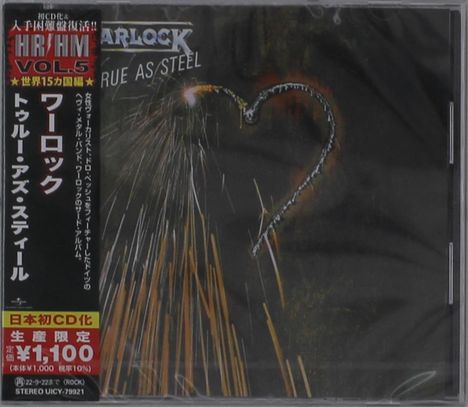 Warlock: True As Steel, CD