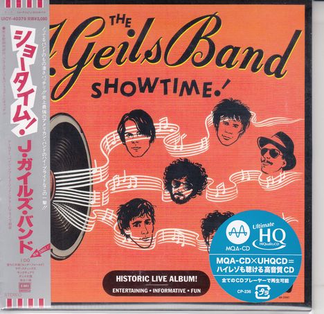 The J. Geils Band: Showtime! Live 1982 (UHQ-CD/MQA-CD) (Papersleeve), CD