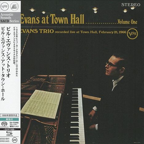 Bill Evans (Piano) (1929-1980): At Town Hall Vol. 1 (SHM-SACD) (Digisleeve), Super Audio CD Non-Hybrid