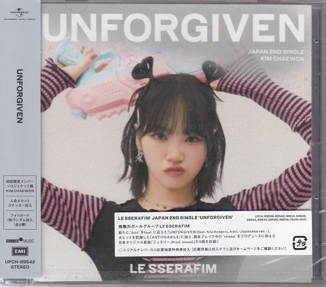 Le Sserafim: Unforgiven (Member Solo Jacket Edition) (Kim Chaewon), CD