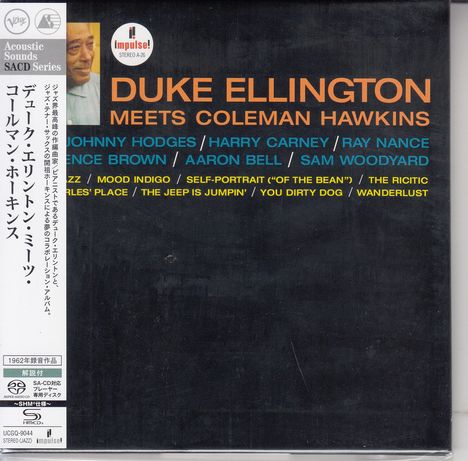Duke Ellington &amp; Coleman Hawkins: Duke Ellington Meets Coleman Hawkins (SHM-SACD) (Digisleeve), Super Audio CD Non-Hybrid
