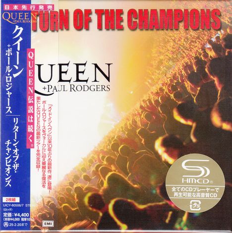 Queen &amp; Paul Rodgers: Return Of The Champions (SHM-CD), 2 CDs