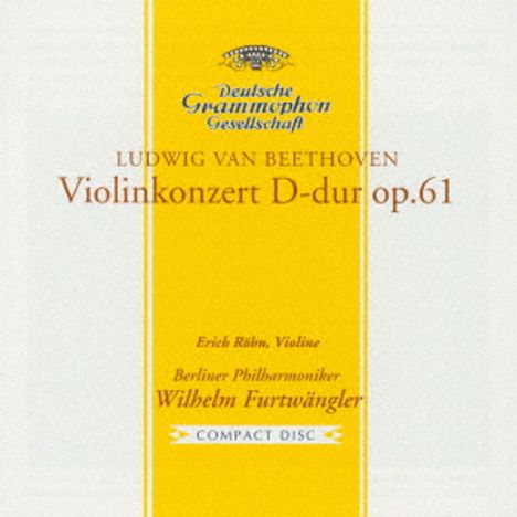 Ludwig van Beethoven (1770-1827): Violinkonzert op.61 (UHQ-CD / Limited), CD