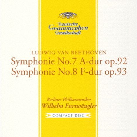 Ludwig van Beethoven (1770-1827): Symphonien Nr.7 & 8 (UHQ-CD / limited), CD