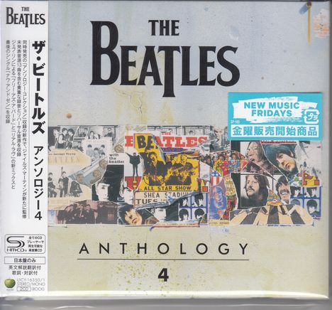 THE BEATLES ANTHOLOGY 4. Japanische und englische Texte. Collage mit Fotos und Illustrationen der Band.