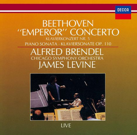 "Beethoven 'Emperor' Concerto, Klavierkonzert Nr. 5, Alfred Brendel, Chicago Symphony Orchestra, James Levine. Live."