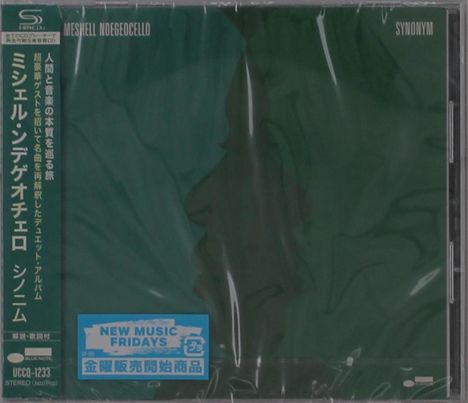 Text oben: "MESHELL NDEGEOCELLO" und "SYNONYM". Links japanische Schrift. Sticker: "NEW MUSIC FRIDAYS".
