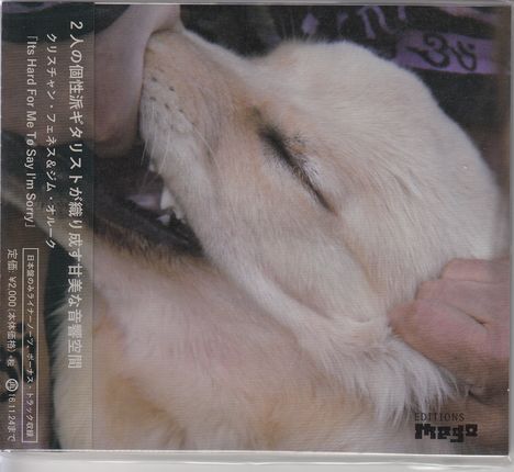Christian Fennesz & Jim O'Rourke: It's Hard For Me To Say I'm Sorry (Digipack), CD