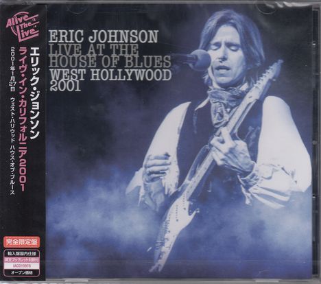 Eric Johnson: Live At The House Of Blues West Holly Wood 2001, CD