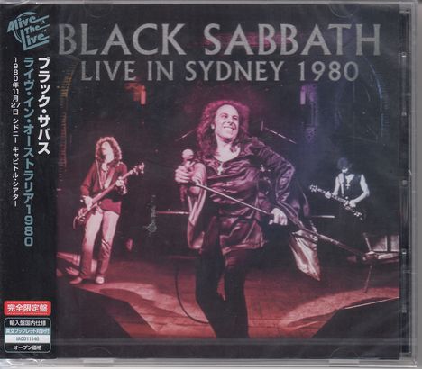 Black Sabbath: Live In Sydney 1980, CD
