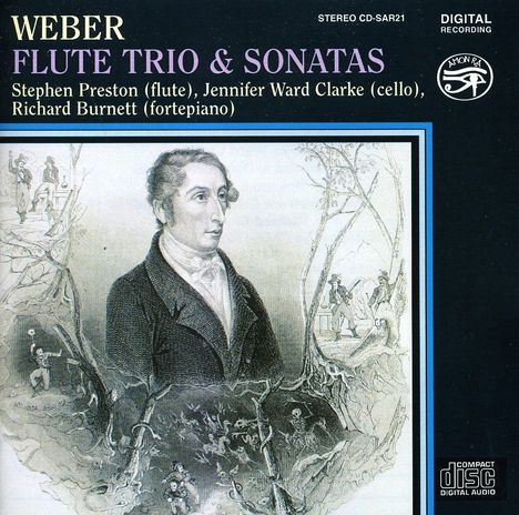 Carl Maria von Weber (1786-1826): Sonaten f.Flöte & Klavier op.10 Nr.1,3,4,6, CD