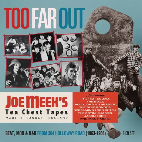 Too Far Out: Joe Meek's Tea Chest Tapes 1963 - 1966, 3 CDs