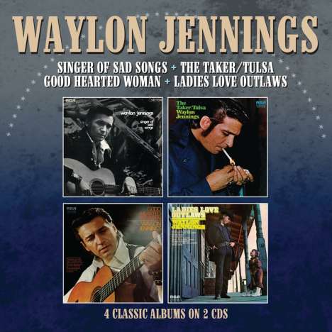 Waylon Jennings: 4 Classic Albums On 2 CDs, 2 CDs