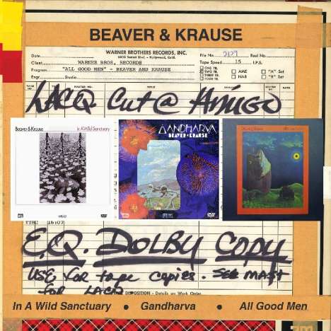 Beaver &amp; Krause: In A Wild Sanctuary / Gandharva / All Good Men, 2 CDs