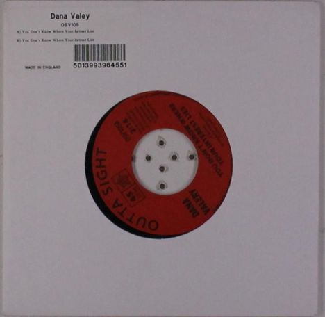 Dana Valery: You Don't Know Where Your Interest Lies, Single 7"