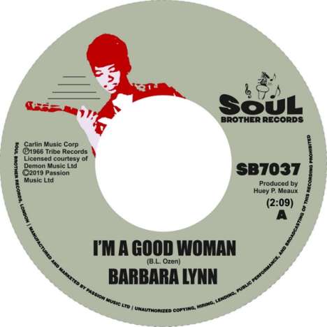 Barbara Lynn: I'm A Good Woman/I Don't Want A Playboy, Single 7"