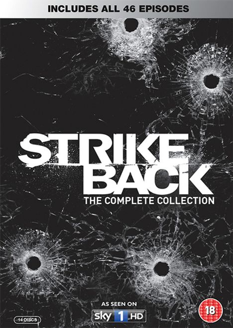 Strike Back Season 1-5 (Complete Collection) (UK Import), 14 DVDs